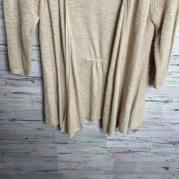 Roz & Ali  cardigan sweater tan size small - Picture 9 of 9
